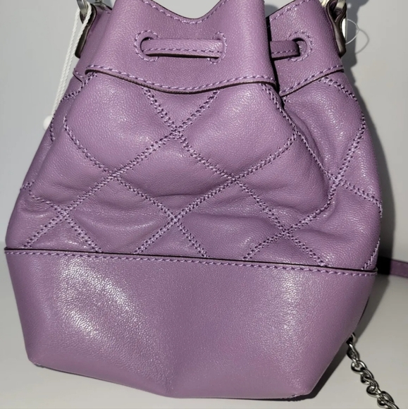 NWT Tory Burch Willa Mini Bucket Allium Quilted Handbag Purse - Picture 8 of 17